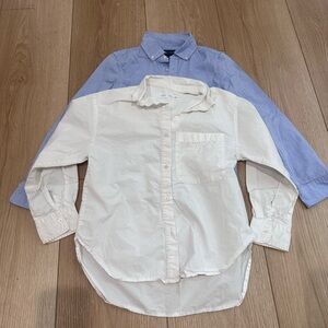 Girls size 8-9YRS Oxford Poplin Button Down Shirts. Ralph Lauren + Zara